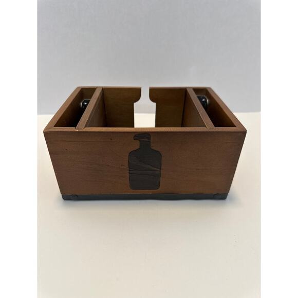 NEW Knob Creek Bourbon Wooden Bar Caddy Organizer – Whiskey Promo Home Bar Decor - Picture 3 of 5